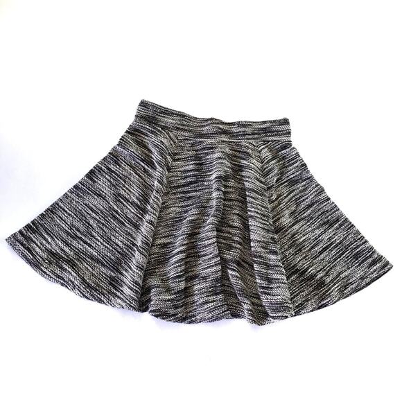 H&M | Marled High Waist Back Zipper Soft Skater Skirt - Picture 1 of 5